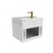 Castello Usa Amazon 24-inch White Vanity Set with White Top and Gold Handles CB-MC-24W-GLD-2056-WH - alternate 4